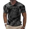 Men Polo Shirt Short Sleeve 3d Print Tops Fashion Polyester Breathable Comfortable Polos Shirts