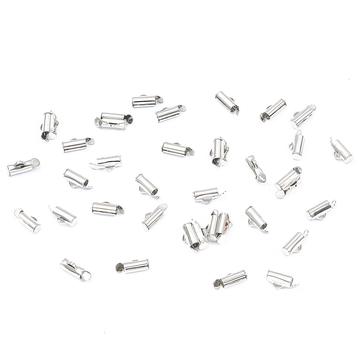 

Новые 30-50 шт., обжимные застежки, колпачки-слайдеры, DIY, разъемы для ожерелья, браслета, ювелирные изделия, фурнитура 10mm 50pcs роман серебряный