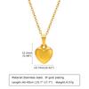 Xiaomi Vnox Women  Gold Color Love Heart Necklace,Dainty Stainless Steel Necklace for Lady Femme Choker Collar,Length Adjustable
