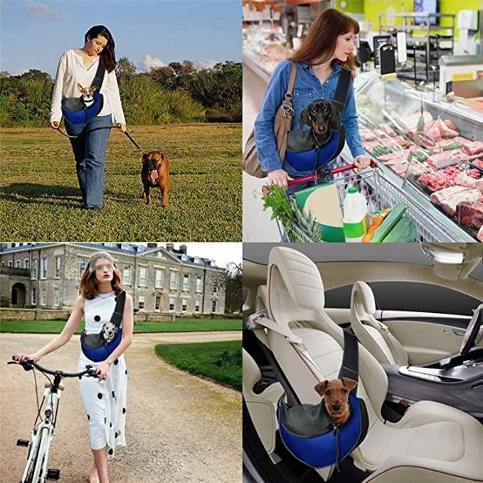 Sac de voyage pour animaux - Noname - Sac à dos réglable - Tissu oxford - Maille respirante - Petit chien