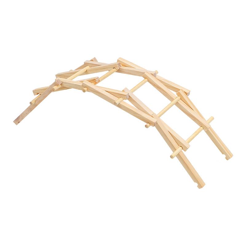 Wooden Beili Bridge Arch Bridge Construction Model DIY Kit Building Blocks Handmade Science Experiment Assembly Toys Kids Gift