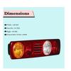 2x Rear Tail Lamp Brake Lights Combination Assembly for DAF, MAN Trucks & Trailers (Bulbs Included)
