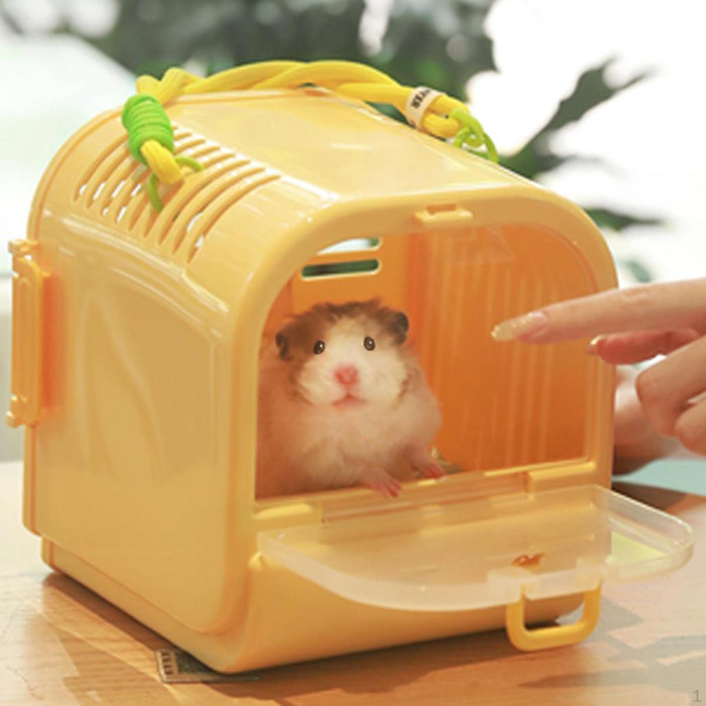 Hamster Carrier Bag, Small Animal Travel Cage for Guinea Pigs,