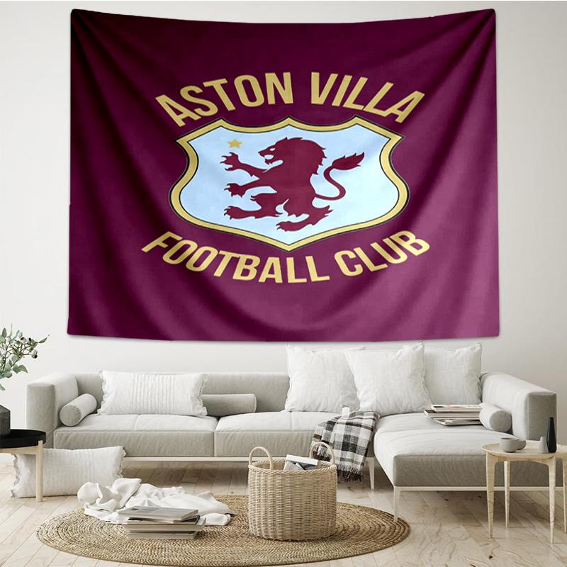 1PC Aston Football Club Printed Tapestry Room Decoration Wall Hanging for Living Room Bedroom, dormitory, Birthday and Christmas gifts