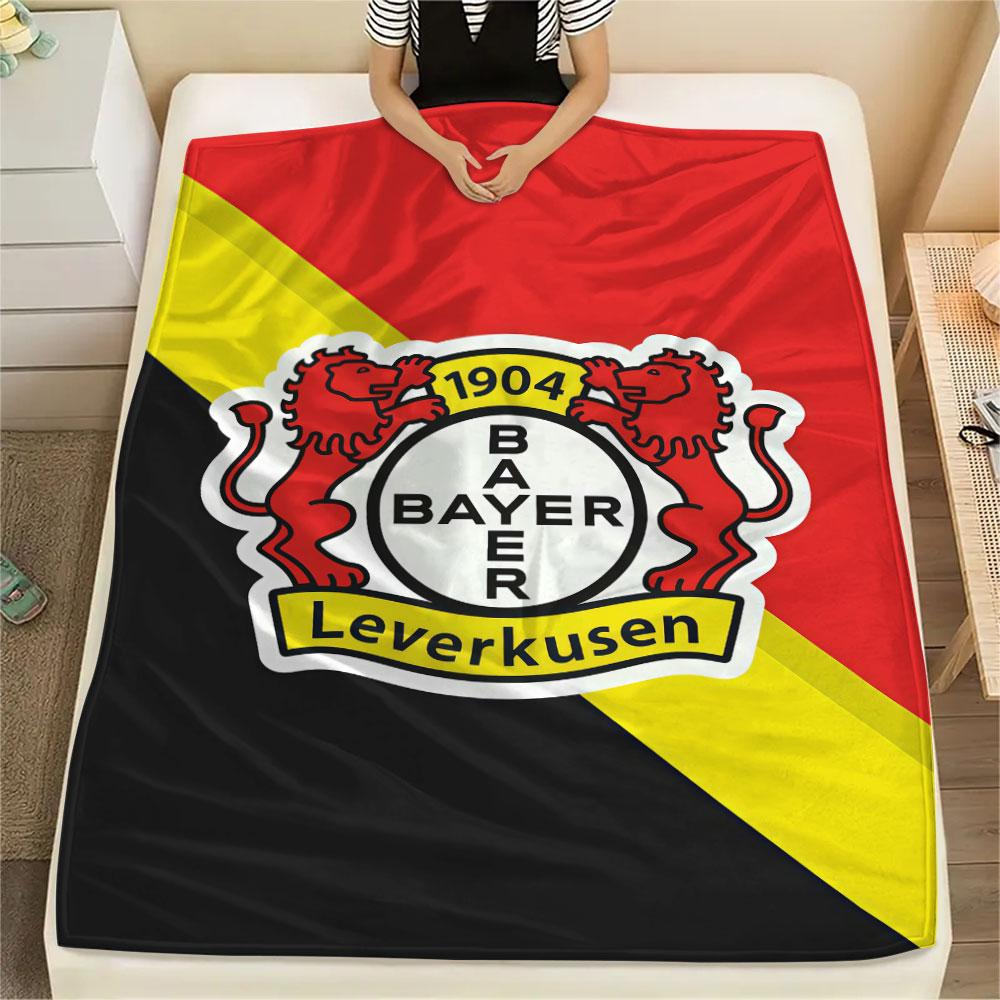 Bayer Leverkusen Printed Flannel Blanket, soft throw for bedroom sofa, washable, fan merchandise, great gift.