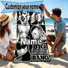 Custom Name Personalized BIGBANG Print Beach Towel, for Trip Camping Beach Party Home Decor, Birthday Gift for Family & Friends