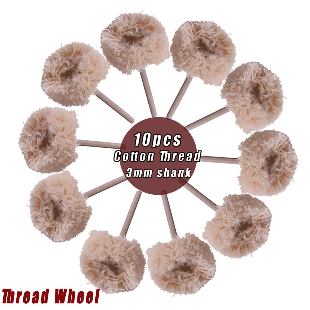 Polishing Buffing Wheel For Dremel Rotary Tool Accessories Cotton Wool Felt Jewelry Buffing Drill Kit