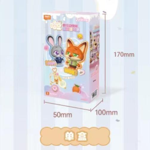 NEW Blokees Zootopia "Marshmallow Adventure" Blind Box Movie Peripheral Plush Keychain Anime Figure Model Cute Collectible Gifts