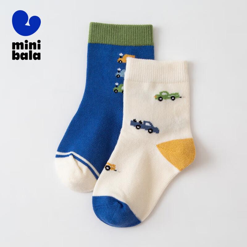 Mini Balabala Boys  Cartoon Thermal Socks (2 Pairs) 100