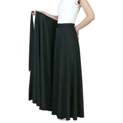 Bourree Wrap Long Chorus Adjustable Available In 4 Lengths Skirt, Skirt, Black, Costume, Waist, (Skirt Length M-L 100cm)