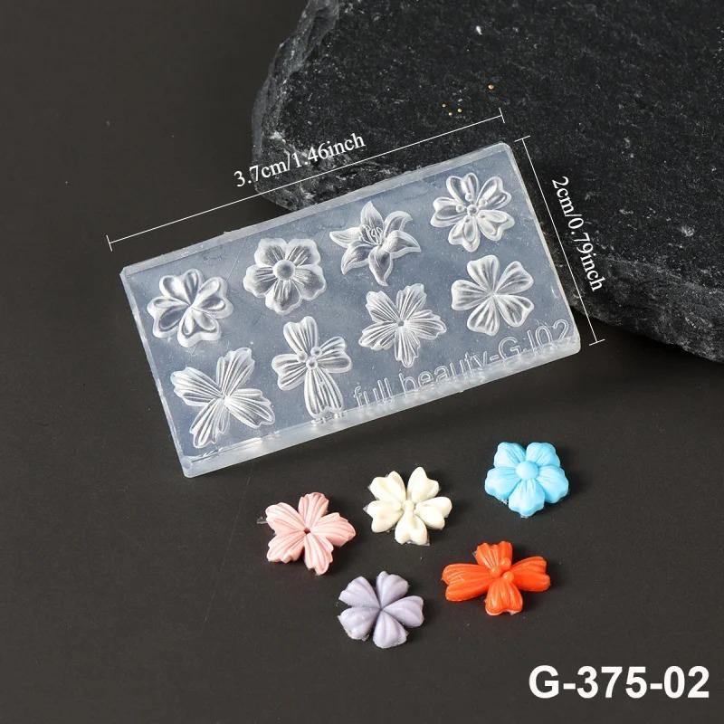 

Силиконовая форма для ногтей с лепестками цветов Лилия Цветок вишни Цветочный DIY Дизайн Маникюрный шаблон Резьба по ногтям Арт-трафарет Инструменты Декор