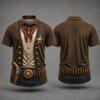 Men's Funny Halloween Letter Print Loose Fit Casual Short Sleeve T-Shirt