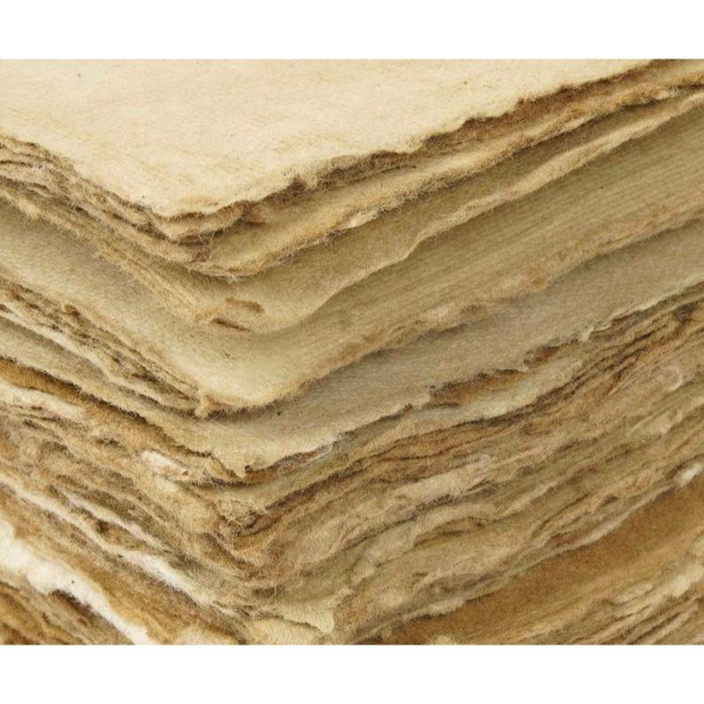 Vintage Cowhide Leather Journal Recycled Paper Journal, Notebook, Sketch Book, Diary, Handmade Book,100% Recycled Rag,Tree Free Paper