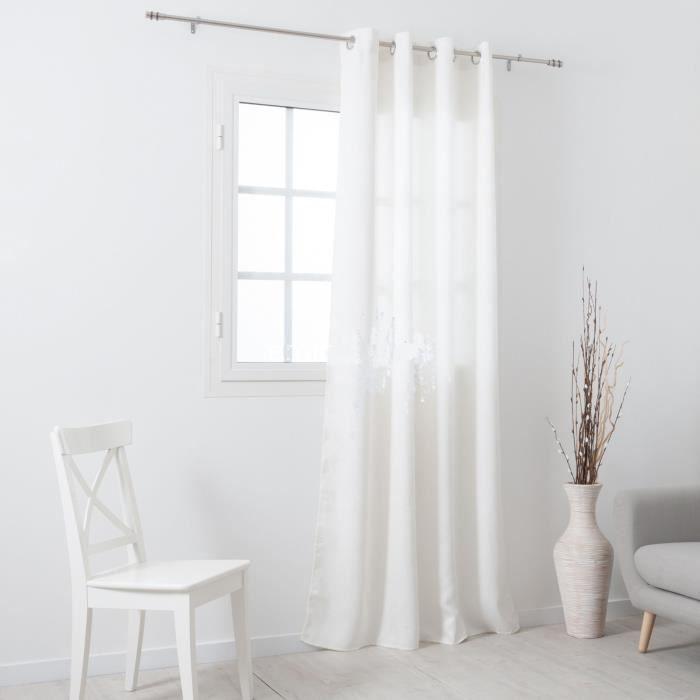 Rideau Tamisant - Dreamtime - 140x240cm - Œillets - Blanc - Synthétique
