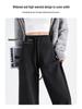 Women's Spring 2026 White Wide-Leg Glutinous Rice Pants - Petite Size, Plus Velvet, High-End Feel, Soft Drape.