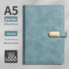 Custom Business Notebook with Metal Buckle and Pen Holder - Personalizable Logo Souvenir