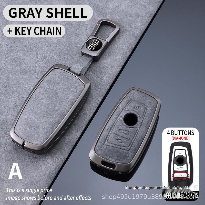 BMW Key Case for New 5, 3, 7 Series and X1-X7 Models - Includes Blade and Buckle, Fits 530, 325i, I3