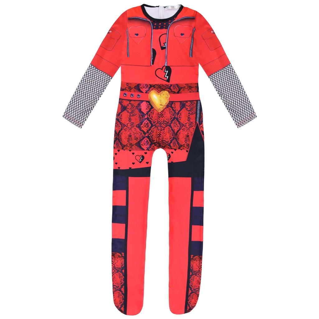 2024 Descendants 1989 Costume Soft Polyester Spandex Jumpsuit For Kids