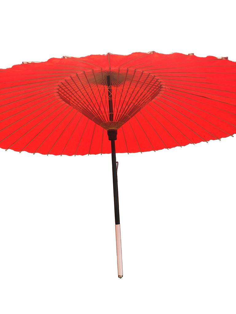 Yamamoto Bamboo Crafts Japanese Janome Rain Waterproof (YAMAMOTOTAKIZAYIKUYA) Umbrella, Bangasa, Umbrella, Umbrella, (Red)