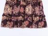 2025 Autumn Bohemian V-Neck Loose Fit Dress - European Style Printed Women's Clothing