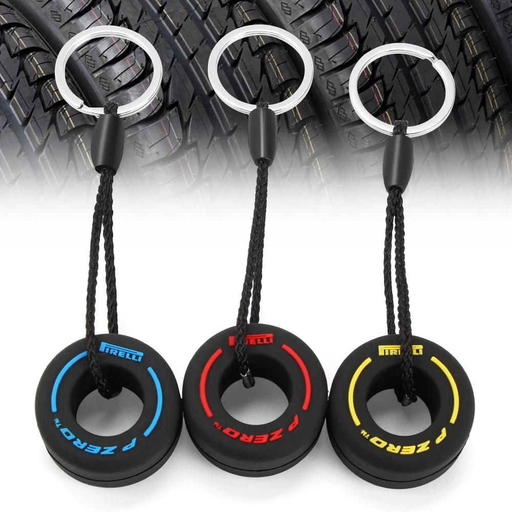 Fashion Car Key Ring Tire Keychain Pendant Gift for Lifan X60 320 620 330 530 630 720 X50 820 Car Accessories