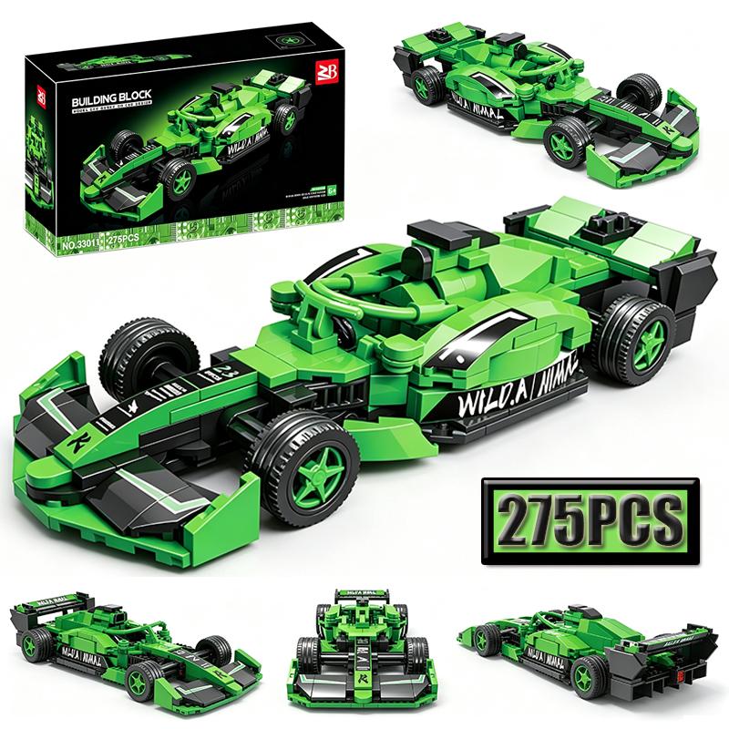 DIY Assembly MOC Racing Blocks - Multi Style Creative Car Models Home Decoration Boys' Birthday Puzzle Toys
