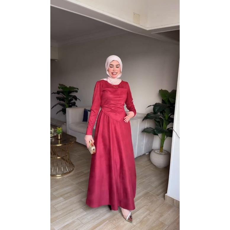 Middle East Arabian Women's Spring New Design Sense Pendulum Lace-up Slim Dress Long Dress