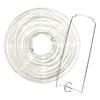 Lampion de papier, 30cm ø, blanc, av. Pied en métal, sachet 1 pièce