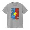 Vietnam Flag Inspired T Shirt with Distressed Star Design Perfect for Patriotic Fashion Statements vintage Washed Unisex