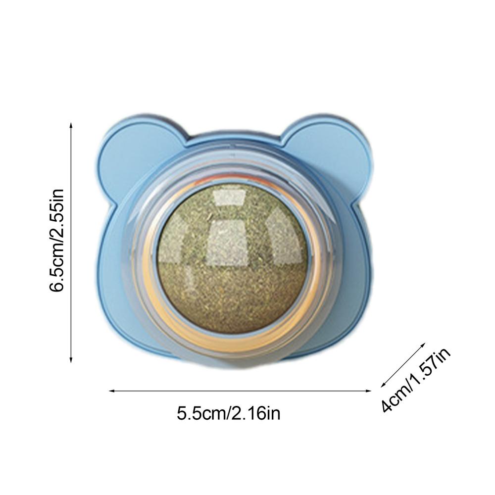 Catnip Toys Balls Rotatable Kitten Wall Toy Catnip Balls Cat Licking Toy Catnip Ball Pet Cats Chewing Toy For Small Medium Cats