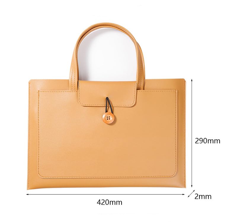 Retro Yellow Laptop Case, PC Bag, for Business Use