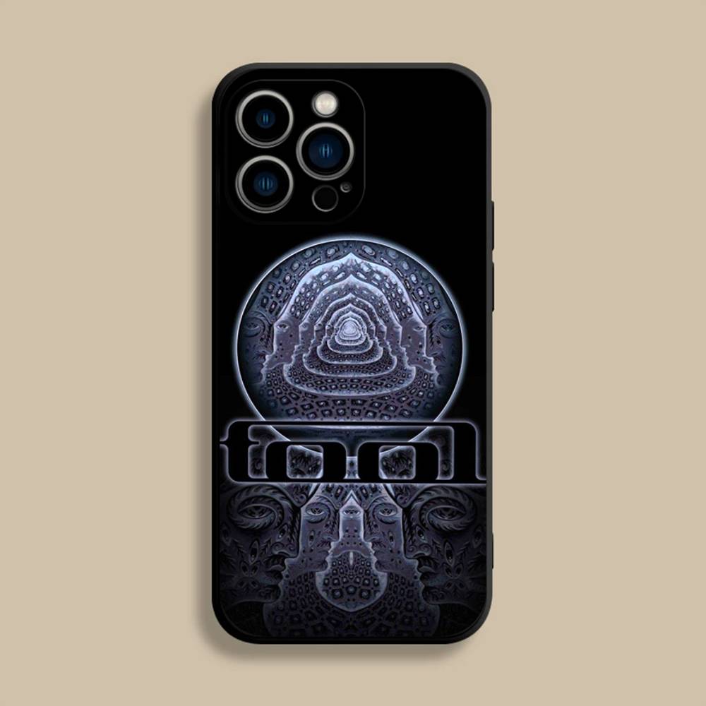 Music T-Tool-l Band Rock Phone Case For iPhone 17,16,15,14,13,12,Pro,Max,Plus,E,SE4,Air,Mini Black Soft Cover