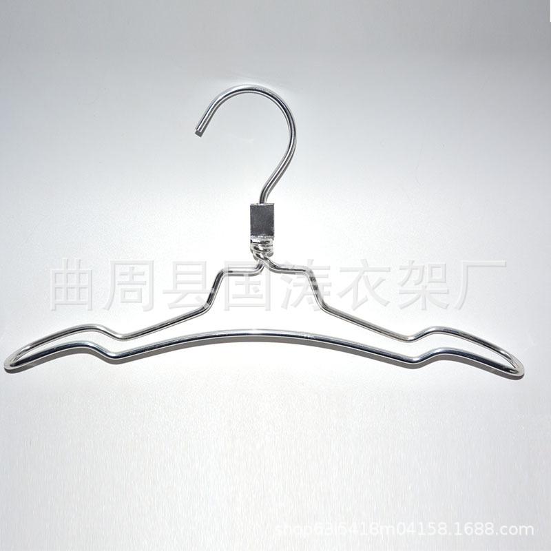 

Adult Bold Double-Wire Aluminum Alloy Hanger Clothing Store Hanger Non-Slip And Non-Marking Wet And Dry Dual-Purpose Non-Rusting Clothing Support standard 38cm/3.6 wire diameter срібний