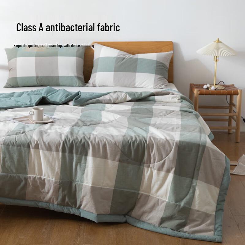Antibacterial Soybean Fiber All-Season Lightweight Quilt