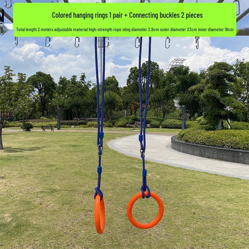 Children's Indoor/Outdoor Climbing and Swing Training Set with Rope Ladder