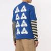 Palace Logo Print Round Neck Short Sleeve T-Shirt Men Tops Blue P16TS110