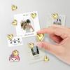 8pcs Pack Heart Shaped Refrigerator Magnets Suitable, Resin Magnetics - Decorative Fridge Magnets for Fridge, Whiteboard, Dishwasher, Ideal