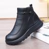 Новые зимние хлопковые ботинки с флисом, теплые и нескользящие женские ботинки, ботильоны на мягкой подошве