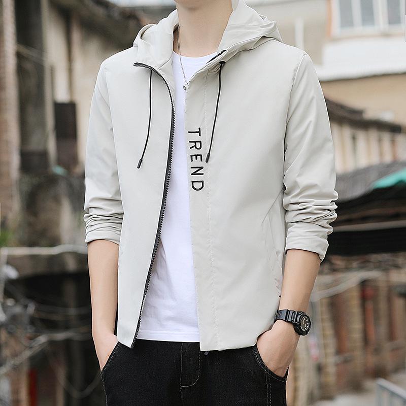 2025 Men's Casual Hooded Jacket - Spring/Autumn Fashion, Lightweight, Loose Fit, Sports Cardigan