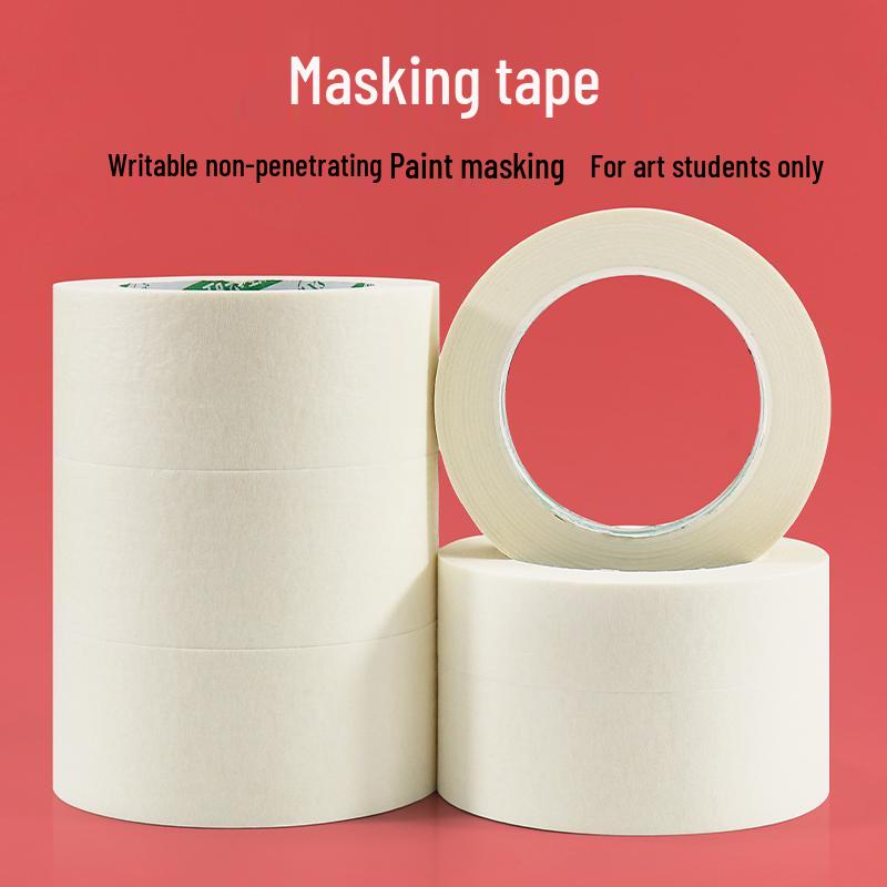 Crepe Paper Tape for Art Students - Ideal for Oil Painting & Sketch Boards, Easy to Tear, Residue-Free