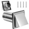 4inch Metal Exhaust Vent Cap Set Includes Accessories Ventilation Metal Construction Prevents Nesting Simple Wall Mount