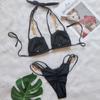 Bikini Crystal Diamond Swimsuit Bandage Cutout Split Swimsuit