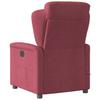 Massage Chair Wine Red Fabric