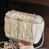 2025 Spring New High-end Texture Fashion Box Bag Women's Small Fragrant Wind Diamond Shoulder Bag Simple Messenger Bag