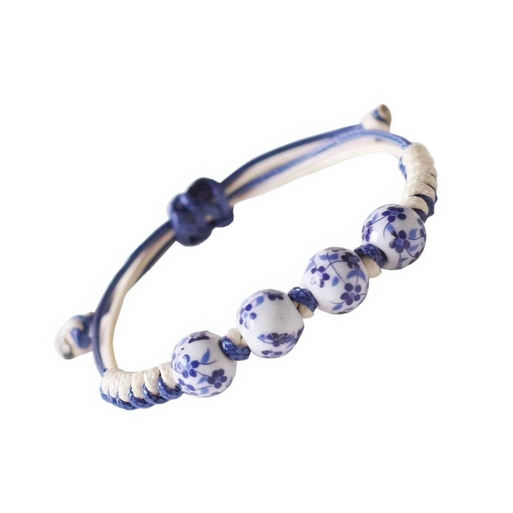 Stylish Oriental Inspire Ceramic Bead Bracelet Accessory for Daily Wear Or Special Occasions Adding Personalize Charm