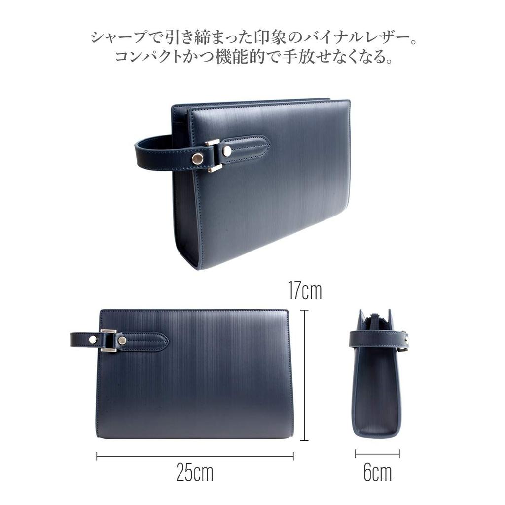 Dom Teporna Vinyl Leather Smart Compact Clutch Black Men's Bag,