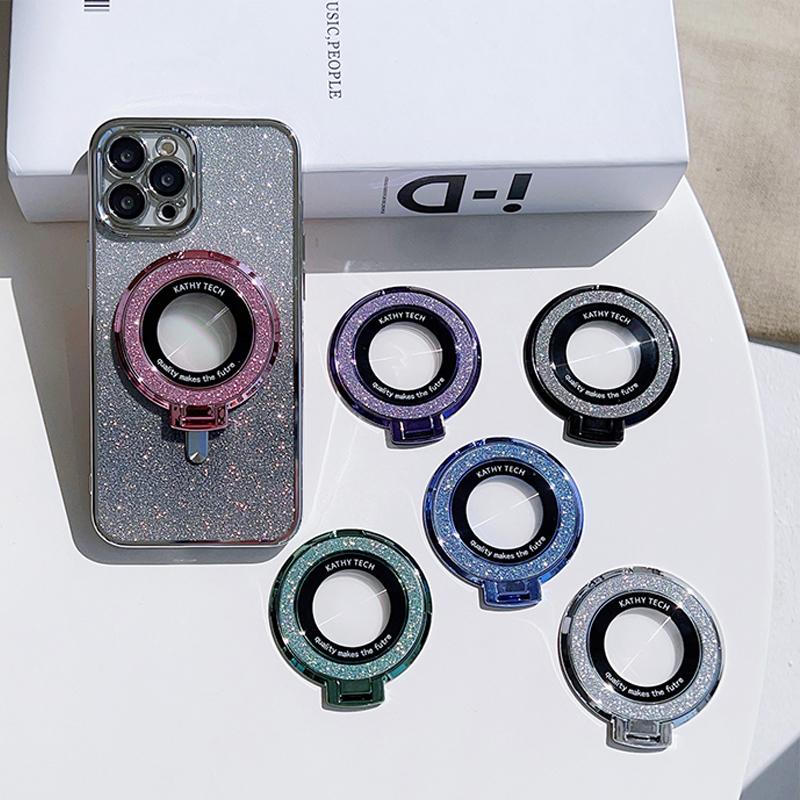 Luxury For Magsafe Magnetic Ring Bracket Stand Case For Iphone 15 Pro Max 14 13 12 S24 S23 Ultra Phone Holder Cover Accessories