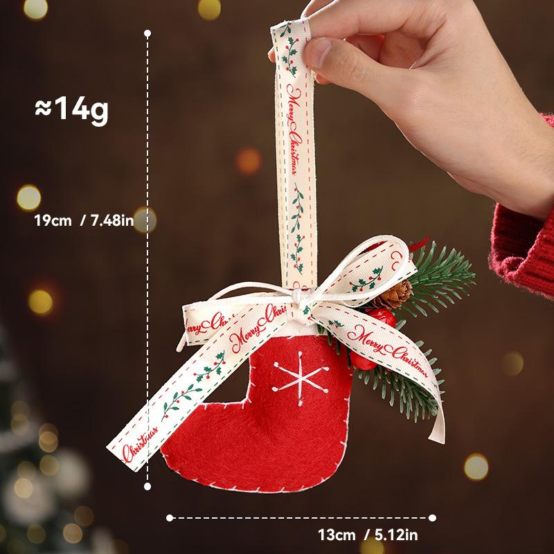 Christmas Ornament Car Decoration High-quality Holiday Car Pendant Festive Christmas Ornament Set for Wall Door Window Decor