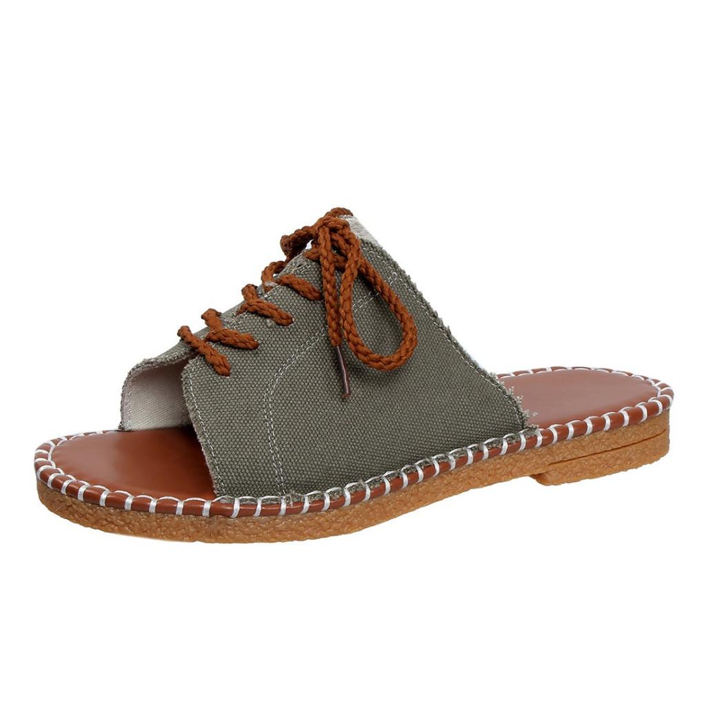 Temu große Rindersehnensohle Kreuzgurt Außenhandel europäischen und amerikanischen Stil Ein-Wort-Riemen coole Hausschuhe 2025 Sommer Strand Damenschuhe