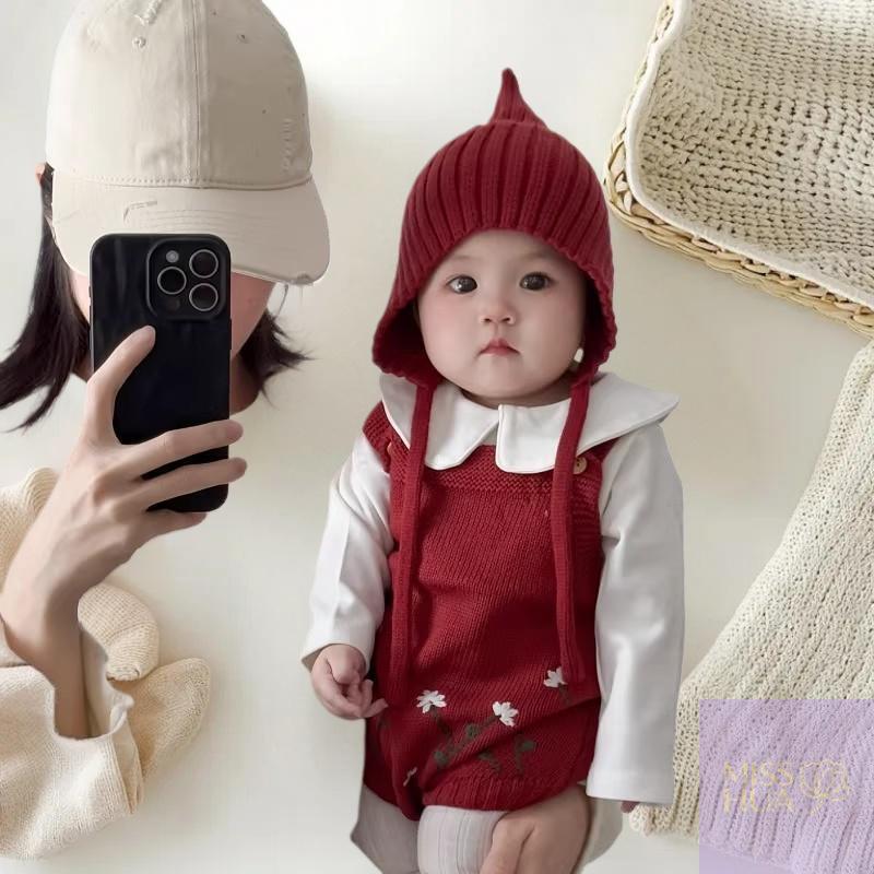 Warm Knitted Hat For Children; Protective Ear Covering; Perfect For Winter Fashions And Photoshoots